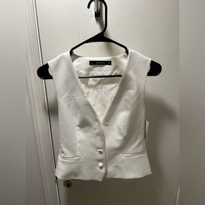 Zara White suit vest NWT